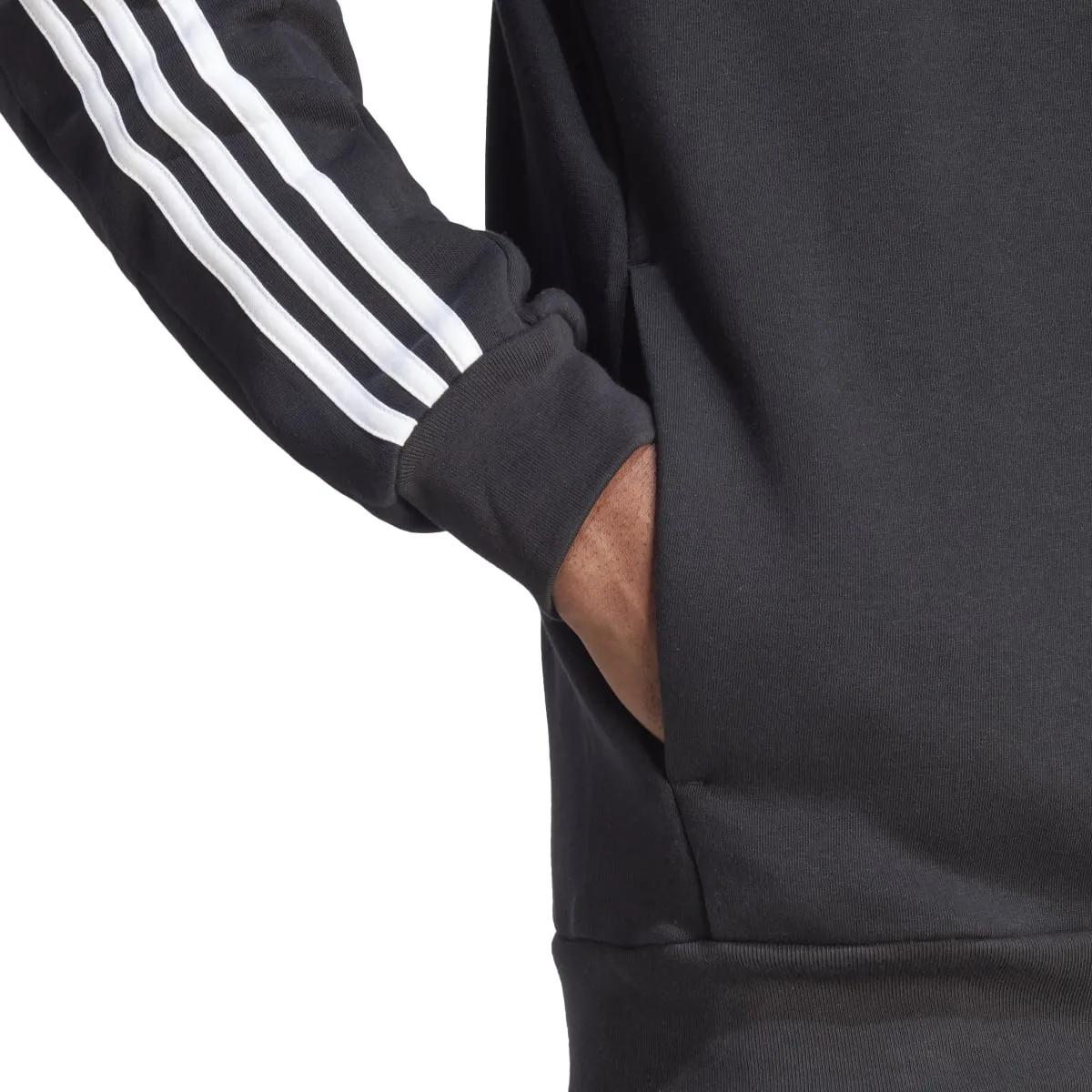 adidas Men's 3-Stripes Fleece Full-Zip Hoodie