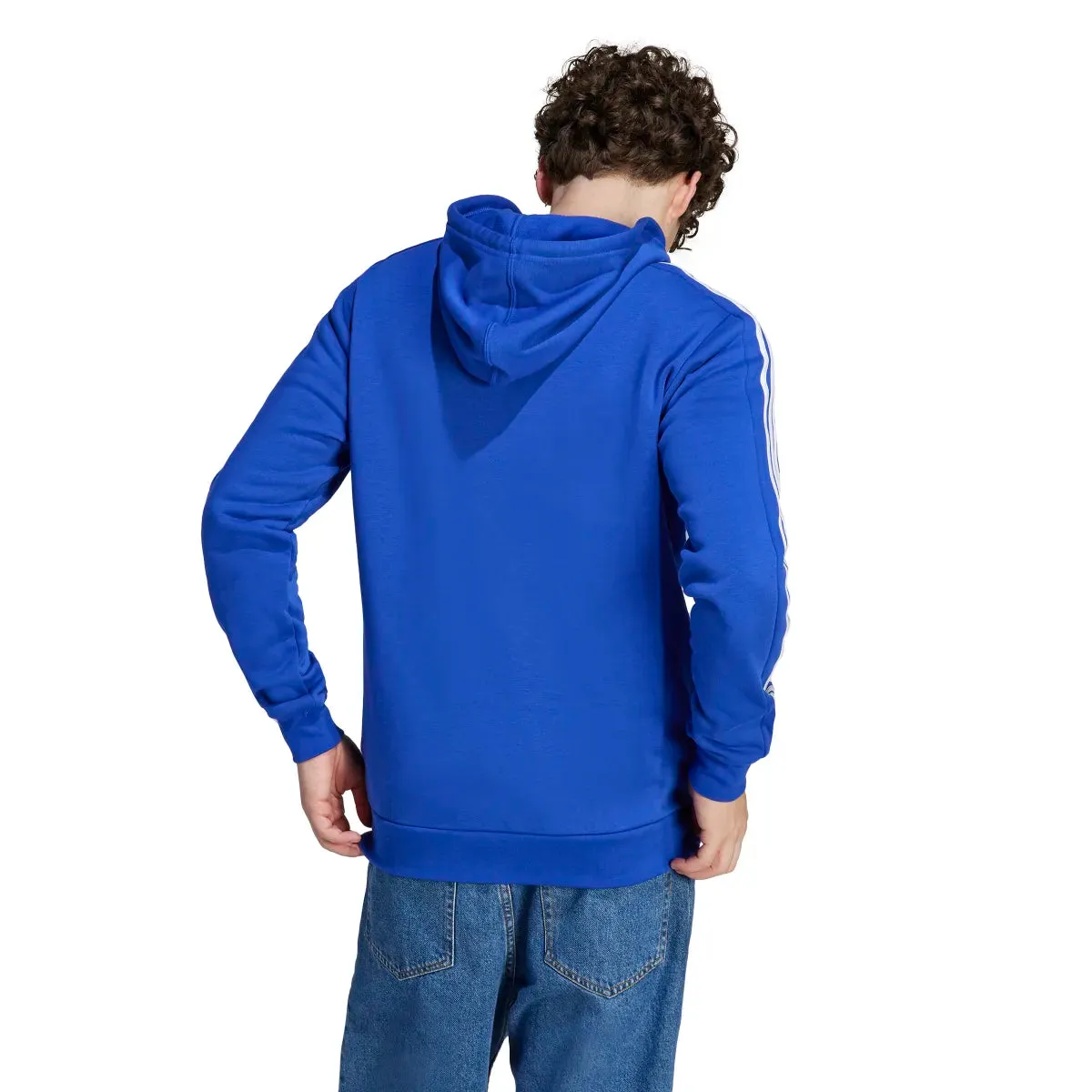 adidas Men's 3-Stripes Fleece Full-Zip Hoodie