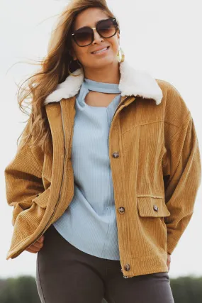Corduroy Sherpa Jacket