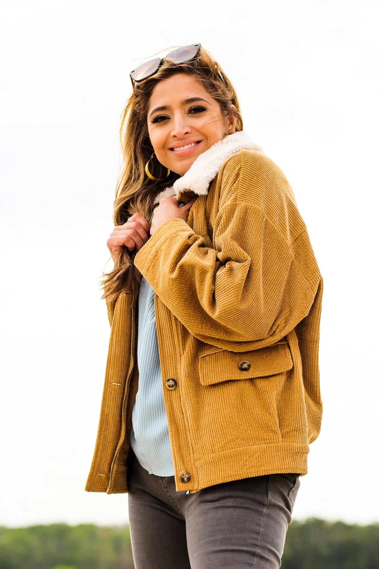 Corduroy Sherpa Jacket