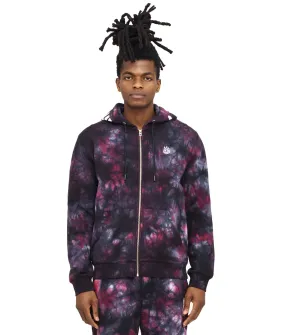 Cult of Individuality Men's Tie Dye Zip Hoodie Sweatshirt Cult of Individuality Men's Tie Dye Zip Hoodie Sweatshirt