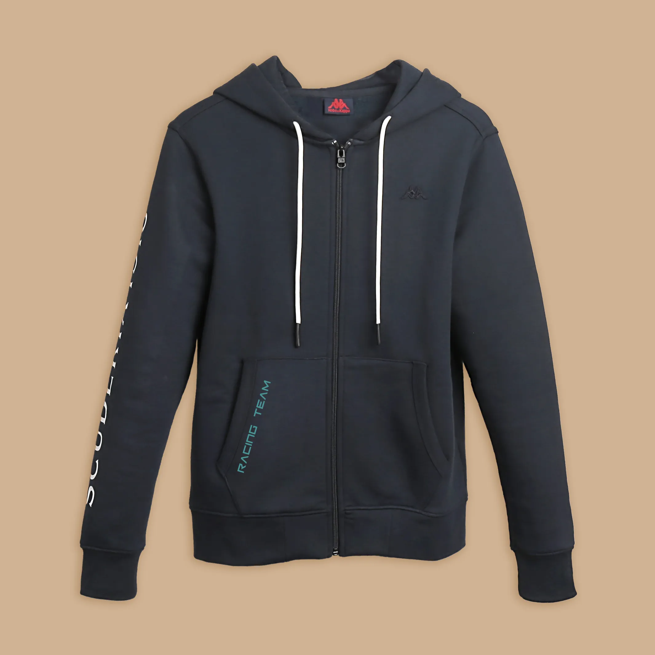 Dark Blue Zipped Hoodie