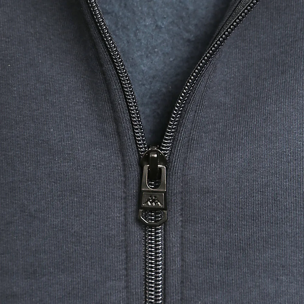 Dark Blue Zipped Hoodie