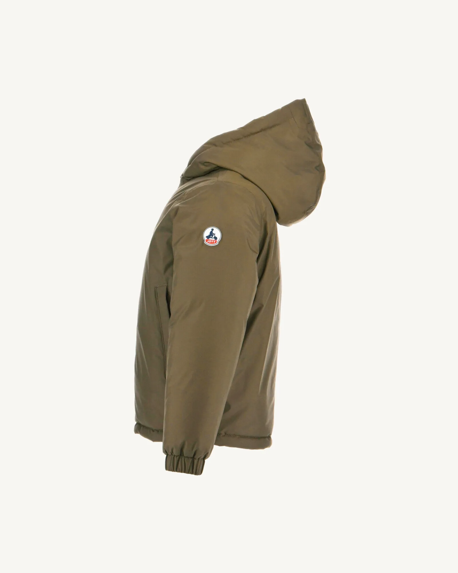Doudoune réversible à capuche enfant Army/Orange foncé Yoko 2.0