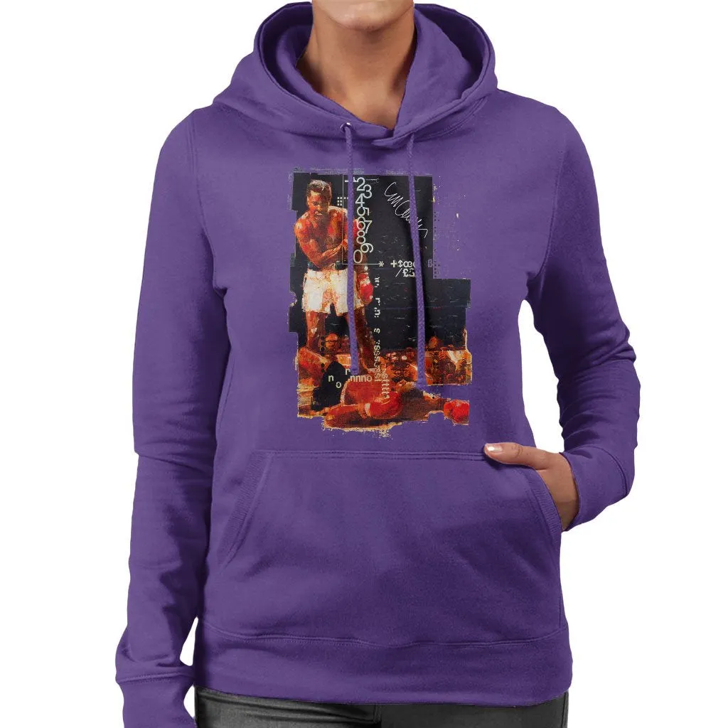 Muhammad Ali Sonny Liston Knockout Women's Hooded Sweatshirt