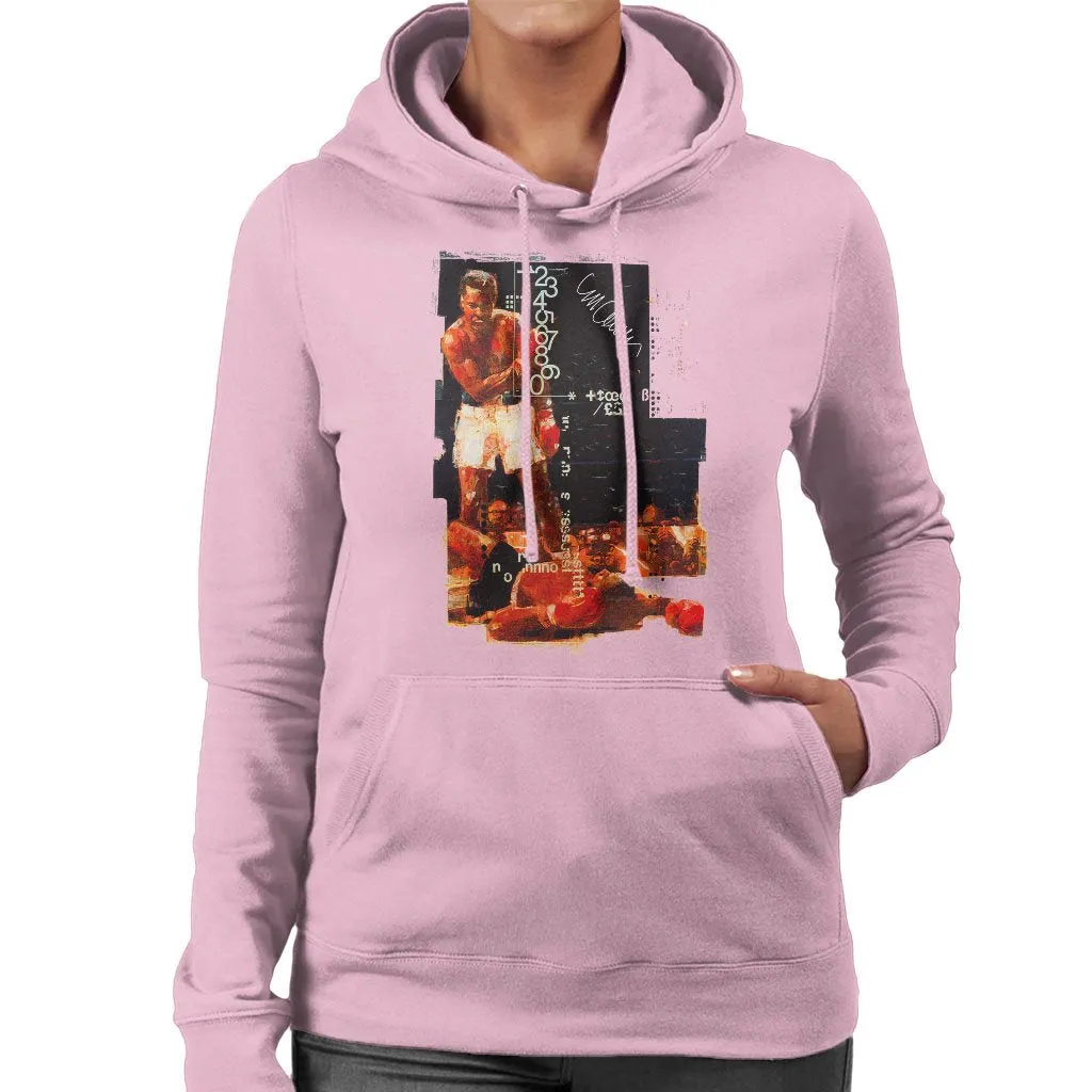 Muhammad Ali Sonny Liston Knockout Women's Hooded Sweatshirt