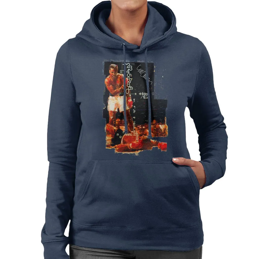 Muhammad Ali Sonny Liston Knockout Women's Hooded Sweatshirt