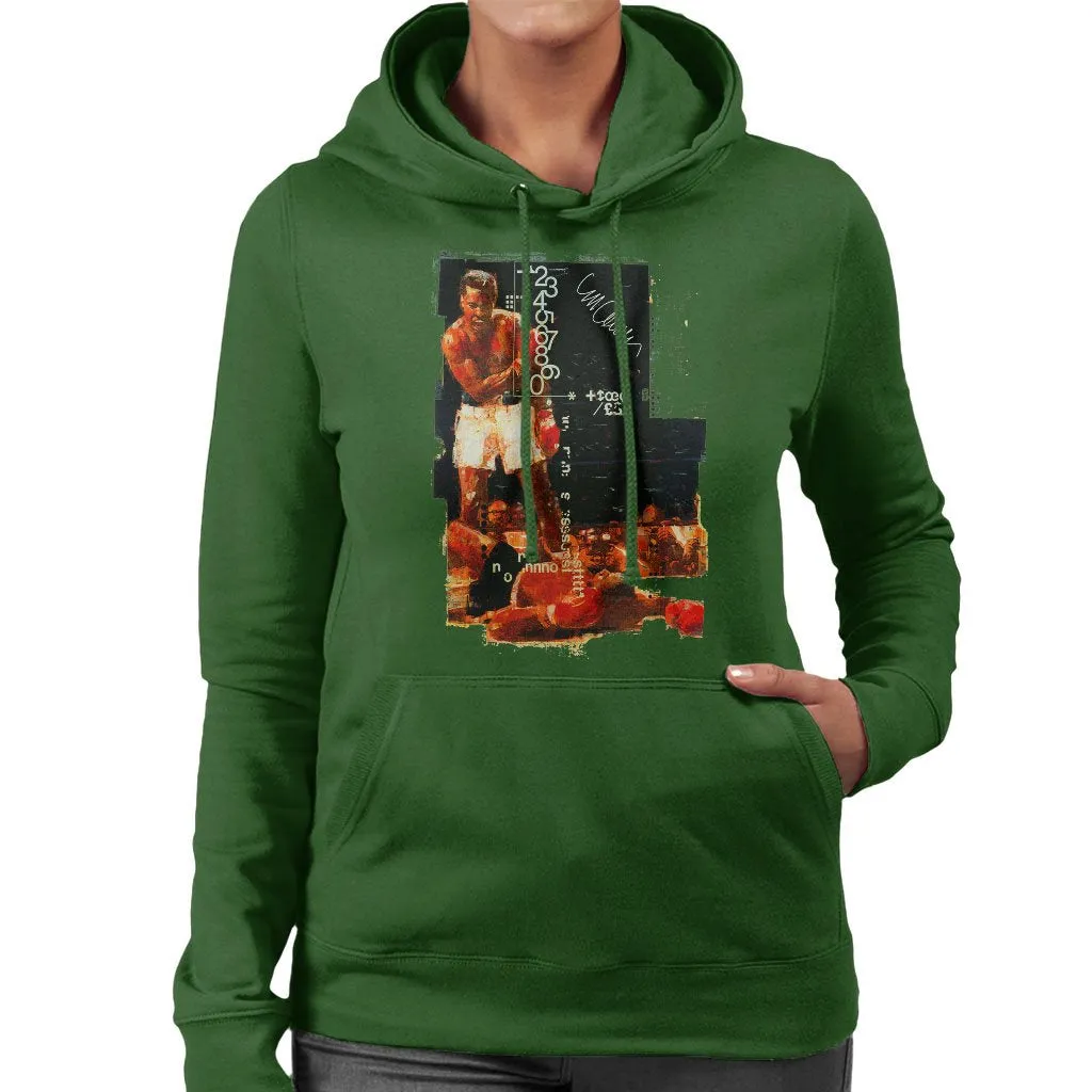 Muhammad Ali Sonny Liston Knockout Women's Hooded Sweatshirt