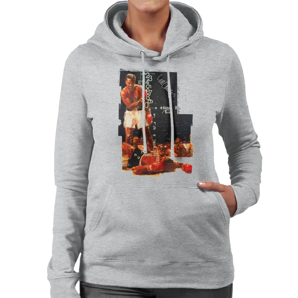 Muhammad Ali Sonny Liston Knockout Women's Hooded Sweatshirt