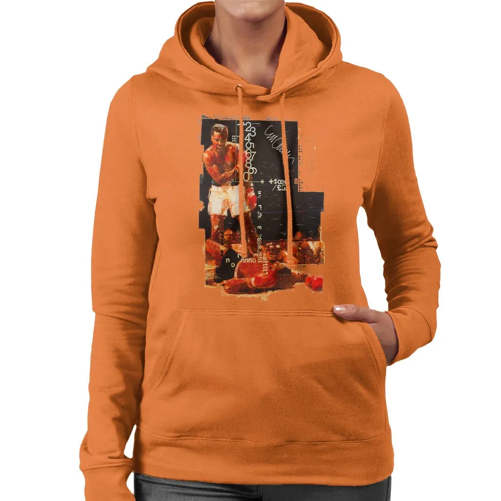 Muhammad Ali Sonny Liston Knockout Women's Hooded Sweatshirt