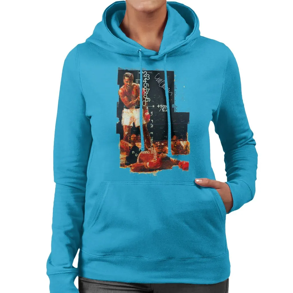 Muhammad Ali Sonny Liston Knockout Women's Hooded Sweatshirt