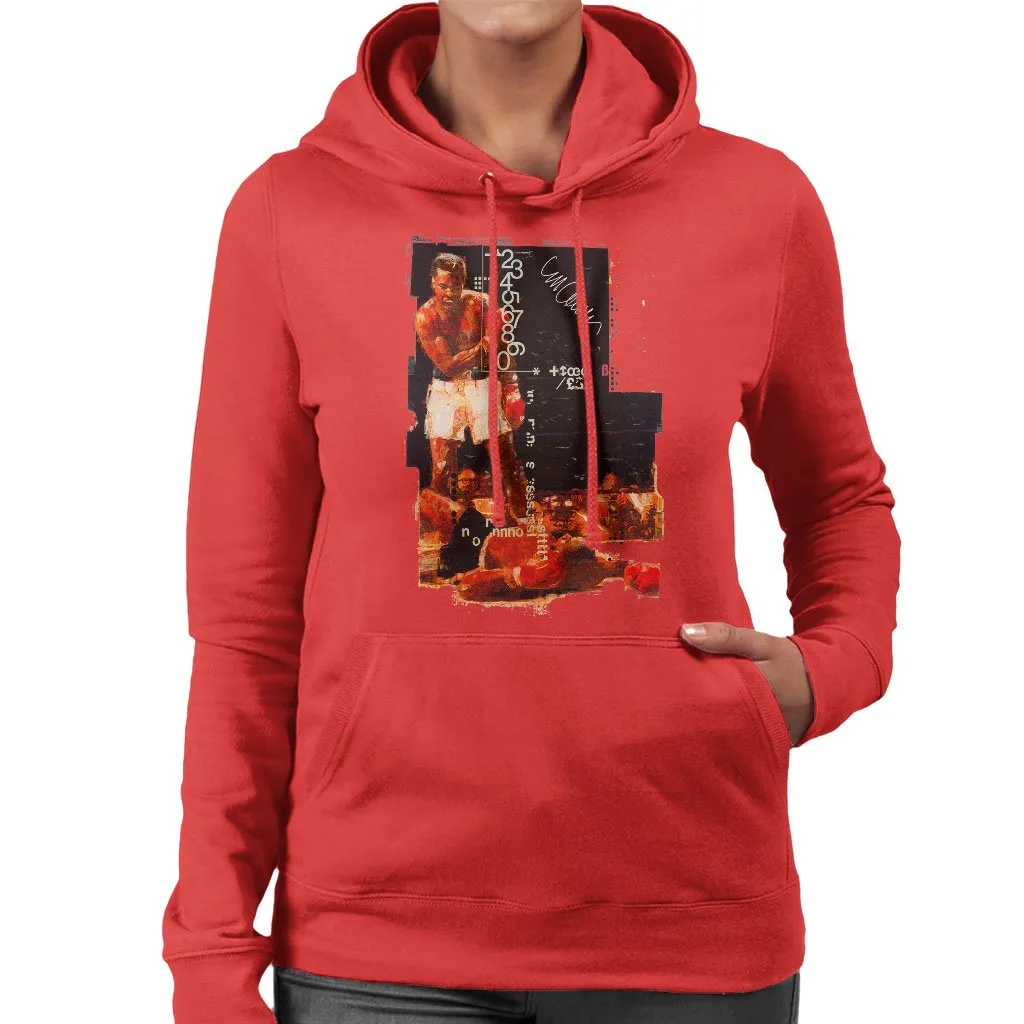 Muhammad Ali Sonny Liston Knockout Women's Hooded Sweatshirt