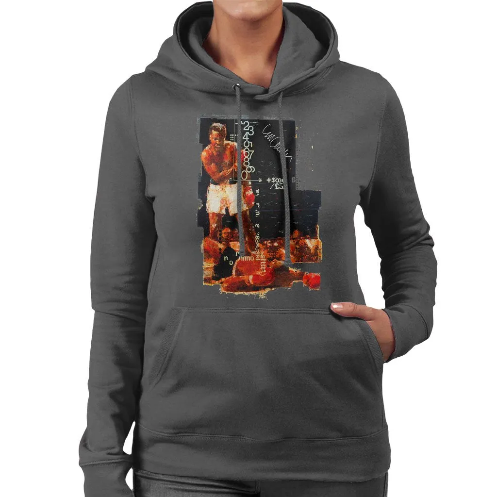 Muhammad Ali Sonny Liston Knockout Women's Hooded Sweatshirt
