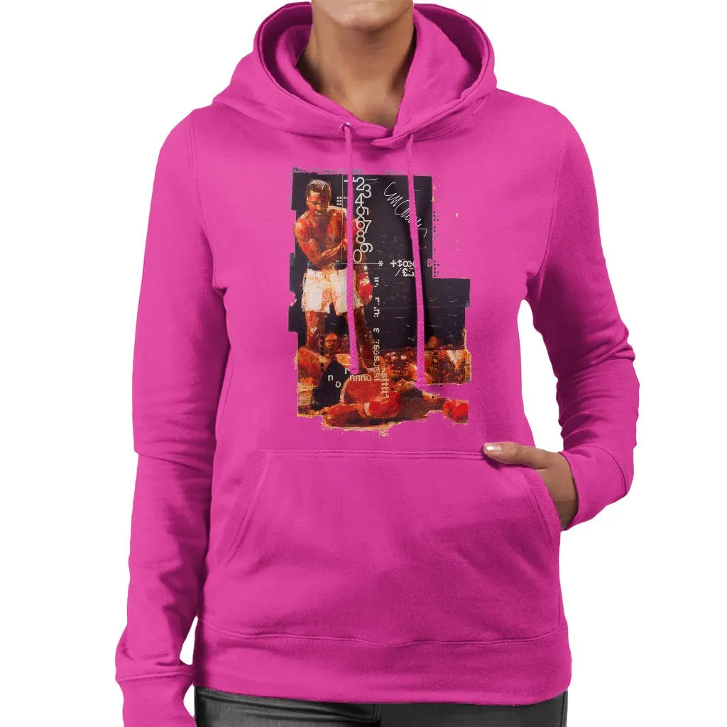 Muhammad Ali Sonny Liston Knockout Women's Hooded Sweatshirt