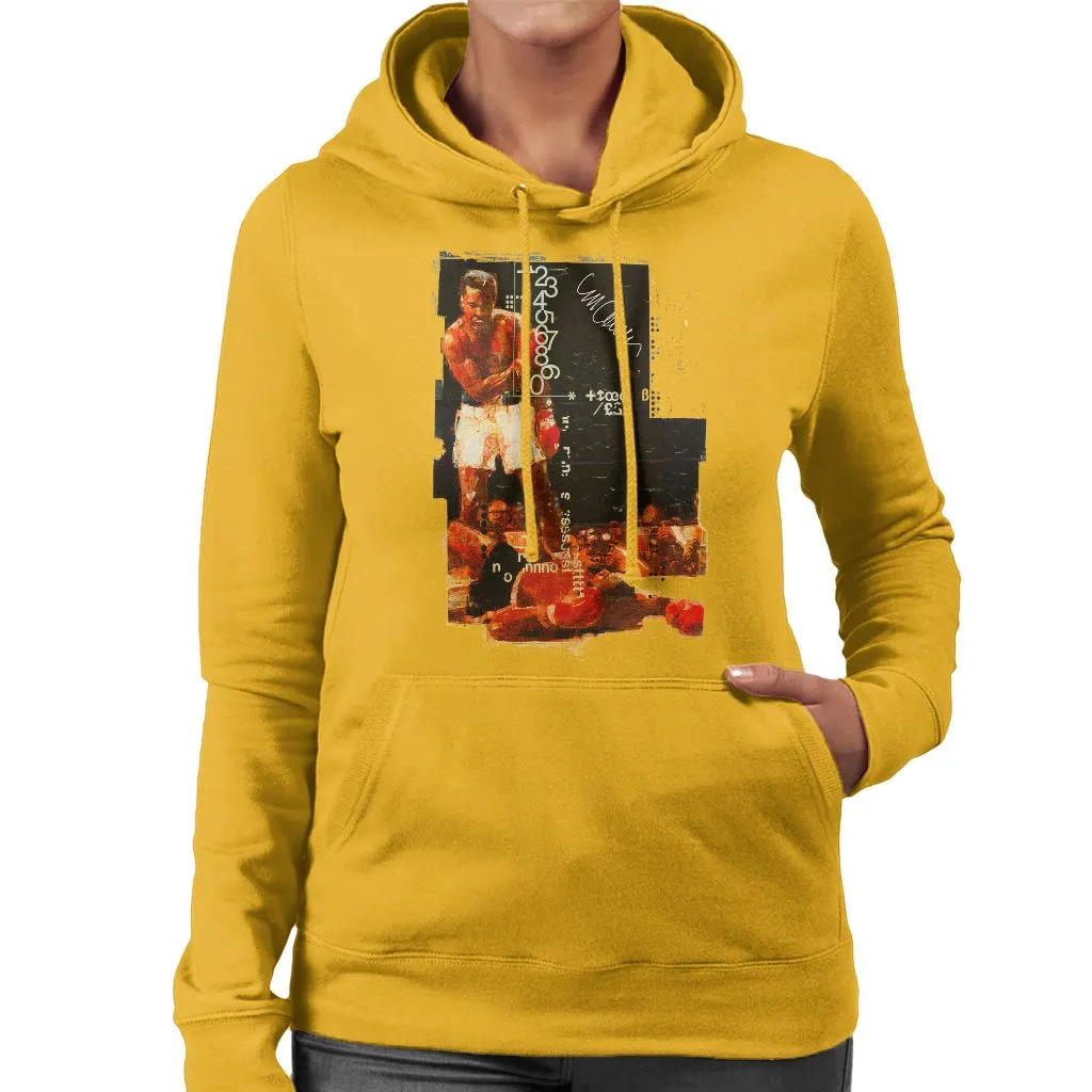 Muhammad Ali Sonny Liston Knockout Women's Hooded Sweatshirt