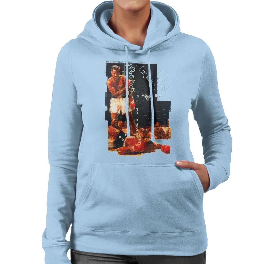 Muhammad Ali Sonny Liston Knockout Women's Hooded Sweatshirt