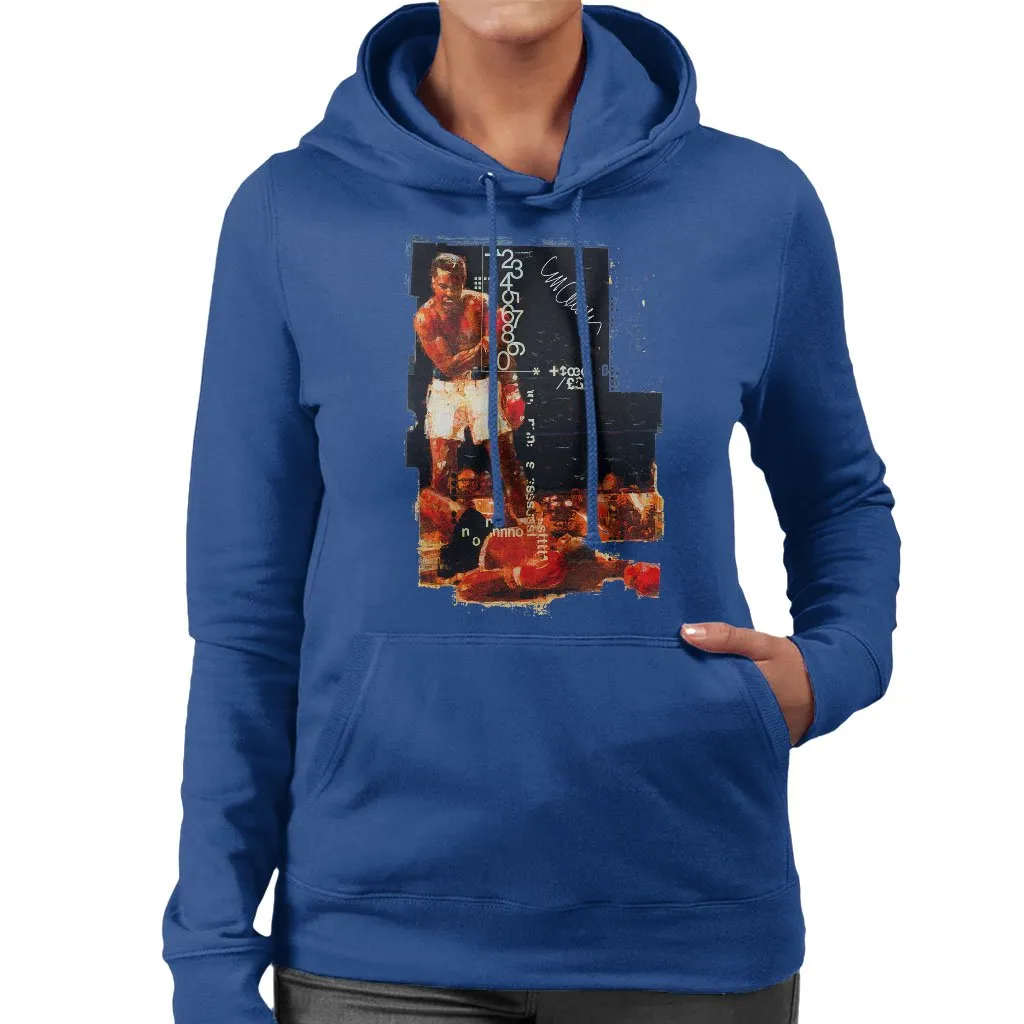 Muhammad Ali Sonny Liston Knockout Women's Hooded Sweatshirt