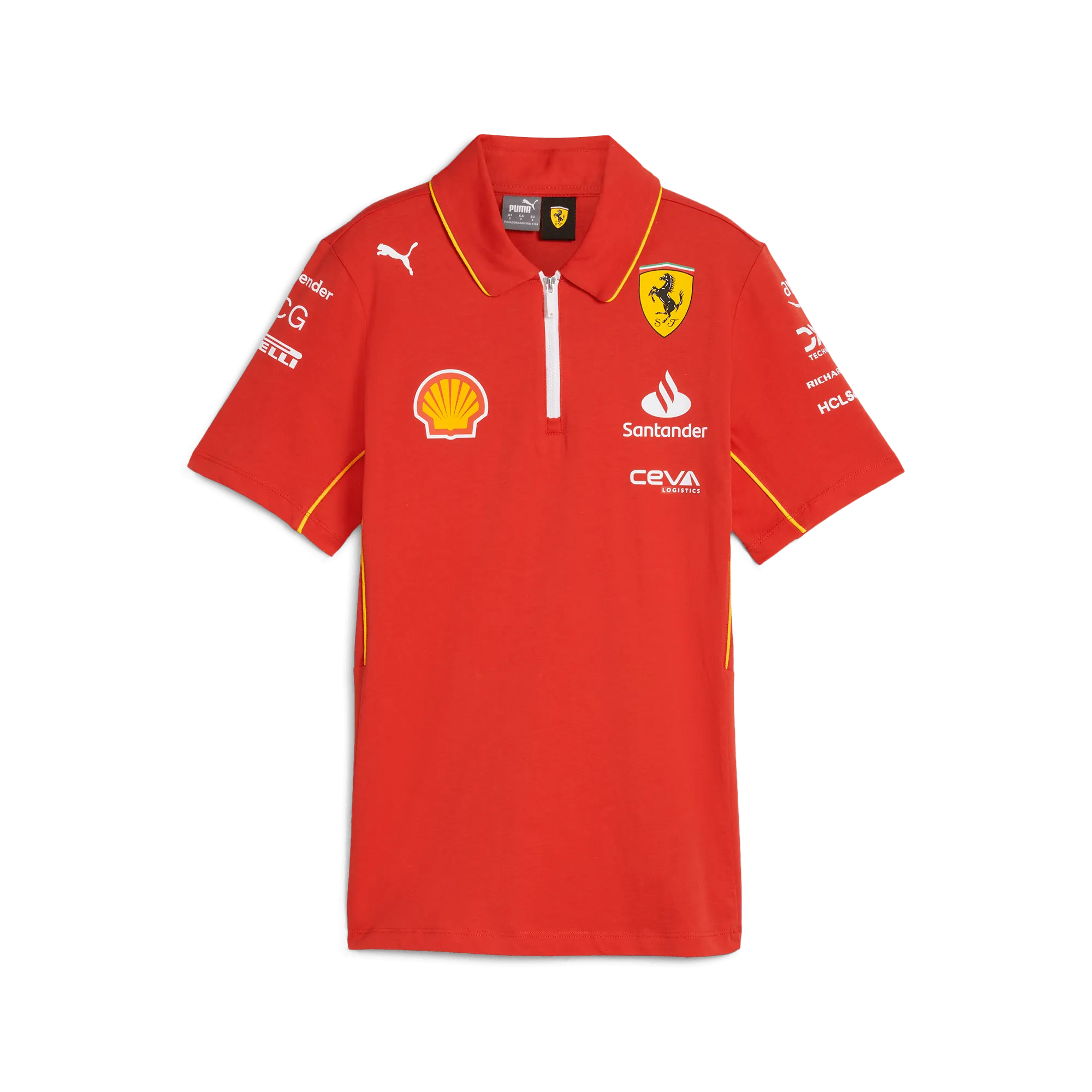 Scuderia Ferrari F1 2024 Women's Team Polo Shirt - Red