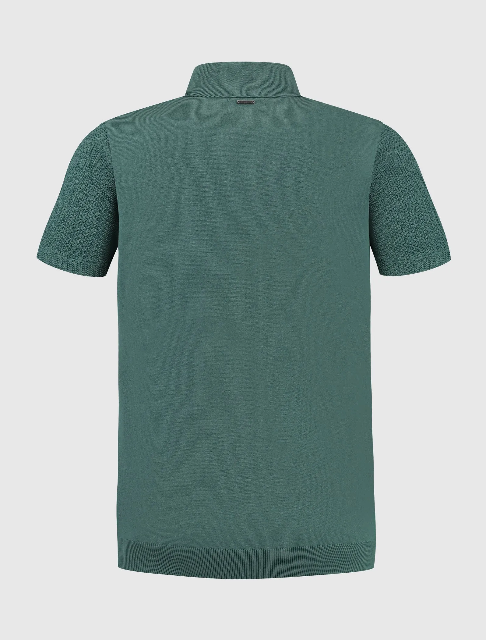 Structure Knitwear Polo | Faded Green