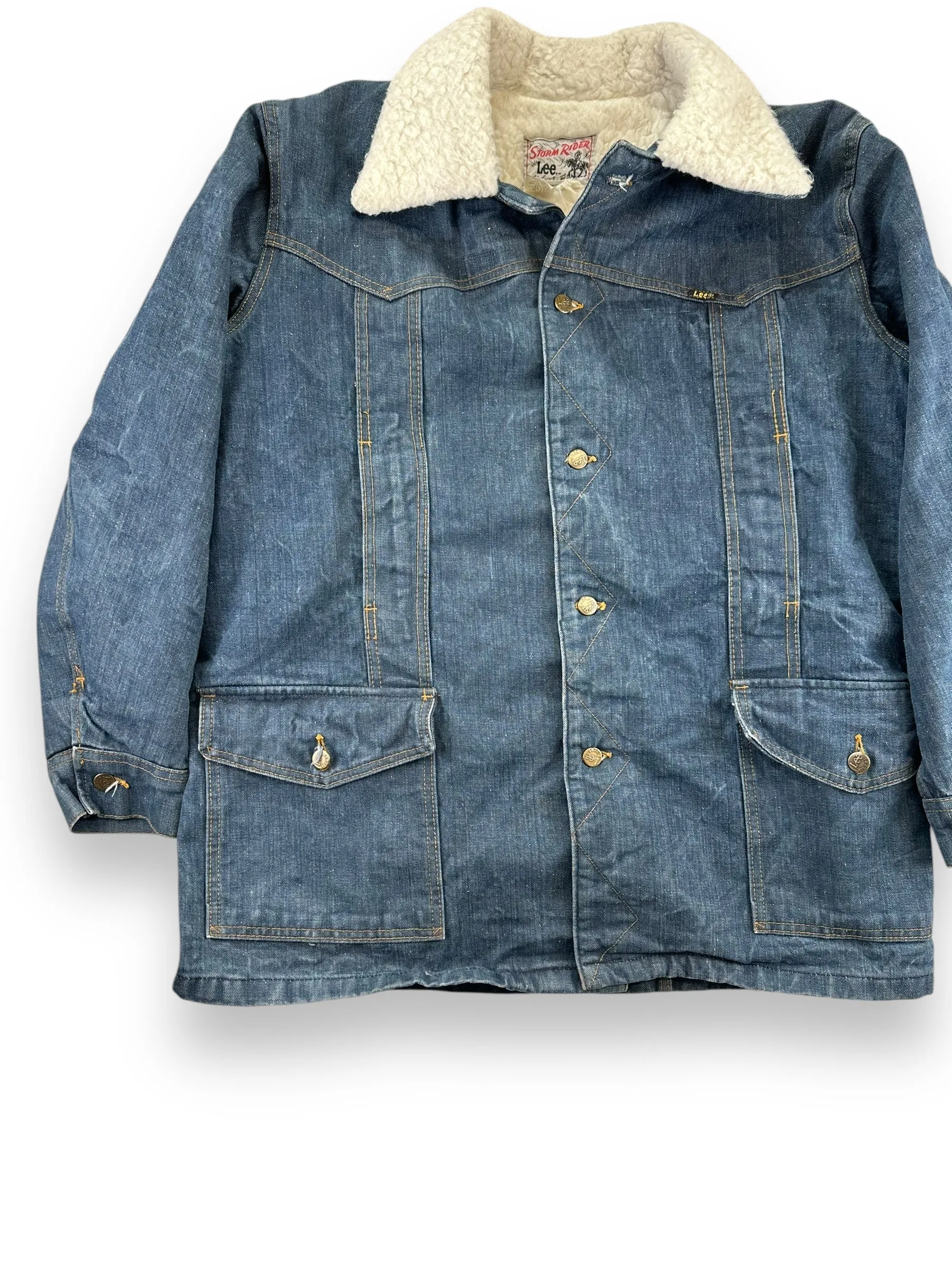 Vintage Lee Storm Rider Sherpa Barn Coat SZ XL