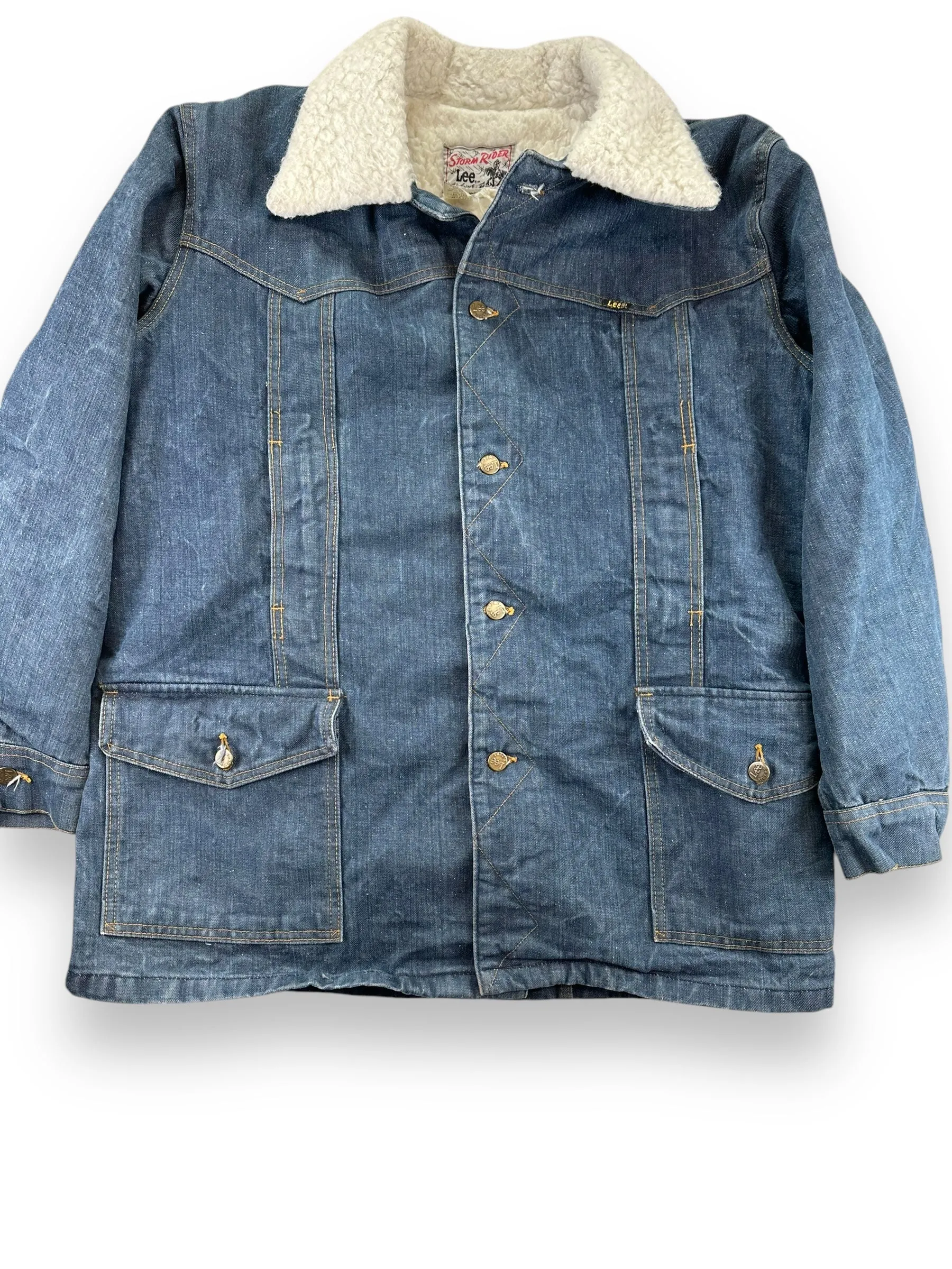 Vintage Lee Storm Rider Sherpa Barn Coat SZ XL